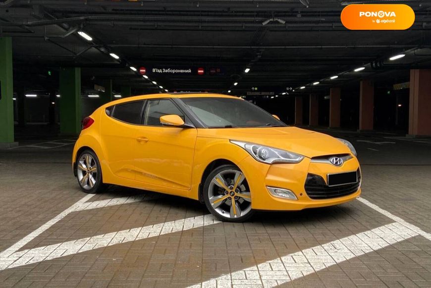 Hyundai Veloster, 2012, Газ пропан-бутан / Бензин, 1.59 л., 145 тис. км, Хетчбек, Жовтий, Київ 8302 фото