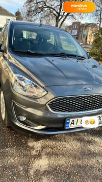 Ford KA, 2019, Бензин, 1.19 л., 100 тис. км, Хетчбек, Сірий, Київ Cars-Pr-222164 фото