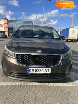 Kia Sedona, 2015, Бензин, 3.3 л., 125 тис. км, Мінівен, Коричневий, Київ Cars-Pr-124703 фото