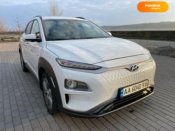 Hyundai Kona, 2020, Електро, 72 тис. км, Позашляховик / Кросовер, Білий, Київ Cars-Pr-244008 фото