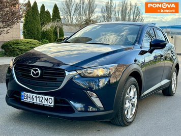 Mazda CX-3, 2015, Бензин, 2 л., 124 тис. км, Позашляховик / Кросовер, Синій, Одеса Cars-Pr-90735 фото