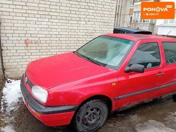 Volkswagen Golf, 1993 р., Бензин, 124 тис. км, Хетчбек, Червоний, Зарічне AT-10412595 фото