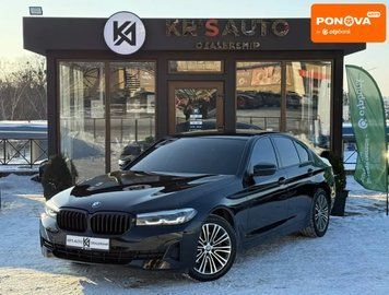 BMW 5 Series, 2022 г., Бензин, 106 тыс. км, Седан, Чорный, Харьков AT-10407393 фото