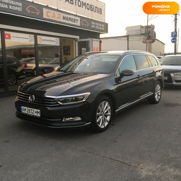 Volkswagen Passat B8, 2018, Дизель, 2 л., 219 тис. км, Універсал, Чорний, Житомир 209819 фото