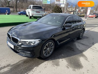 BMW 5 Series, 2017, Бензин, 2 л., 157 тис. км, Седан, Чорний, Одеса 45277 фото
