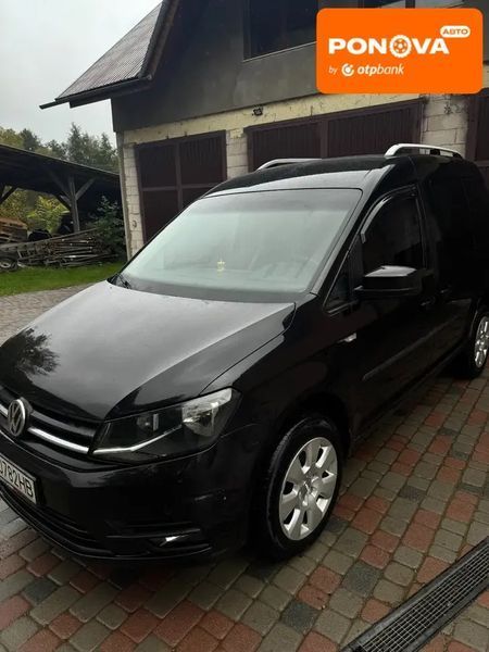 Volkswagen Caddy, 2016 р., Дизель, 279 тис. км, Мінівен, Чорний, Тячів AT-10406799 фото