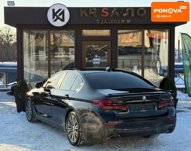 BMW 5 Series, 2022 р., Бензин, 106 тис. км, Седан, Чорний, Харків AT-10407393 фото