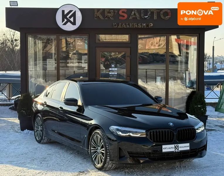 BMW 5 Series, 2022 р., Бензин, 106 тис. км, Седан, Чорний, Харків AT-10407393 фото