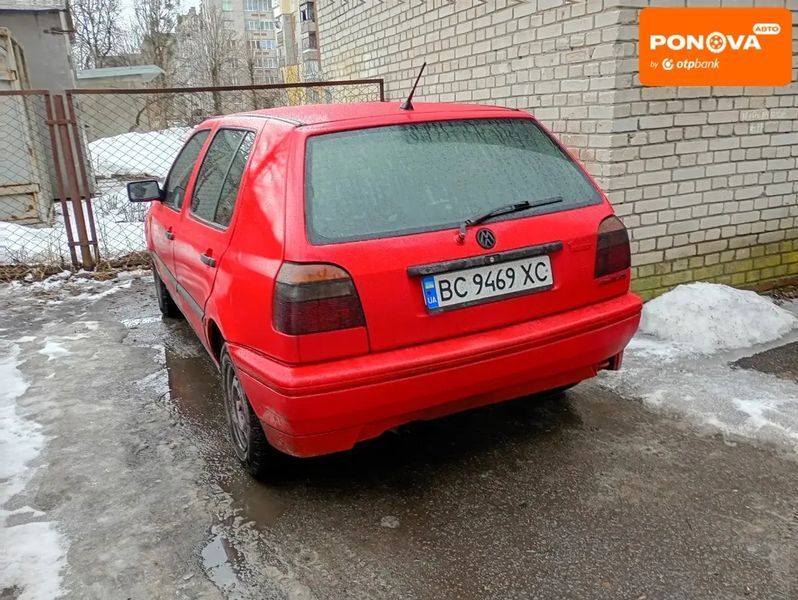 Volkswagen Golf, 1993 р., Бензин, 124 тис. км, Хетчбек, Червоний, Зарічне AT-10412595 фото