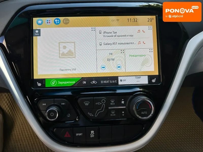 Chevrolet Bolt EV, 2018 г., Електро, 110 тыс. км, Хетчбек, Синий, Одесса AT-10416285 фото