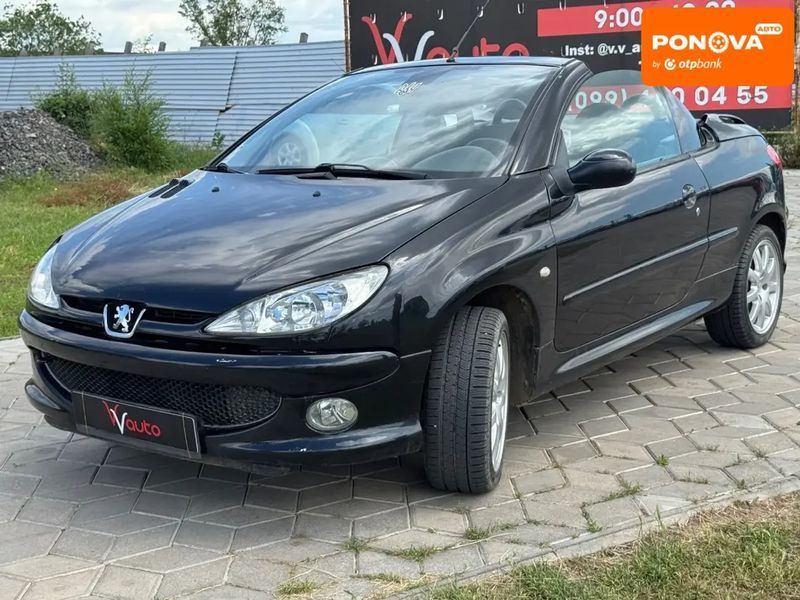 Peugeot 206, 2004 р., Бензин, 150 тис. км, Кабріолет, Чорний, Миколаїв AT-10419293 фото