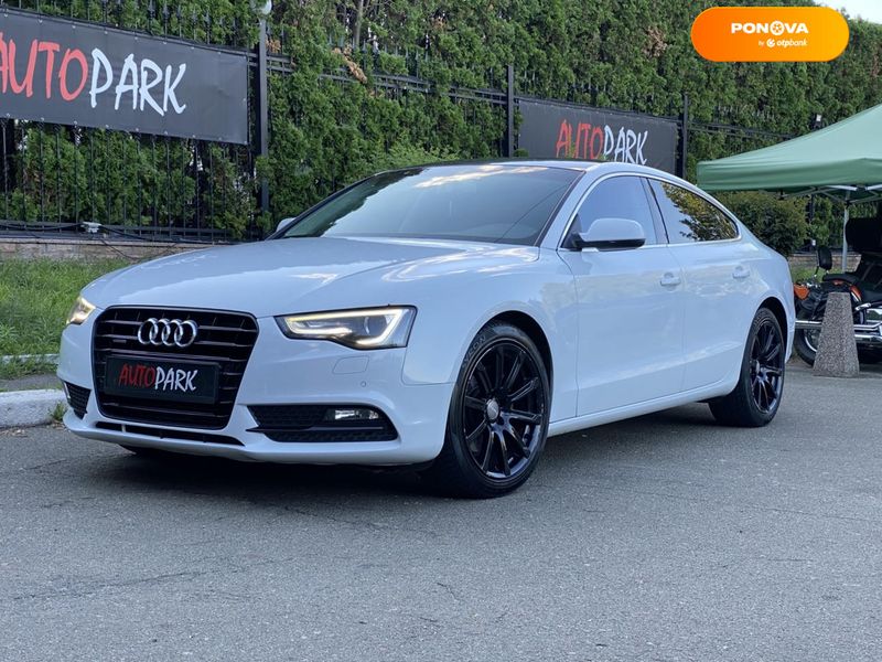 Audi A5 Sportback, 2013, Бензин, 1.98 л., 127 тис. км, Ліфтбек, Білий, Київ 102283 фото