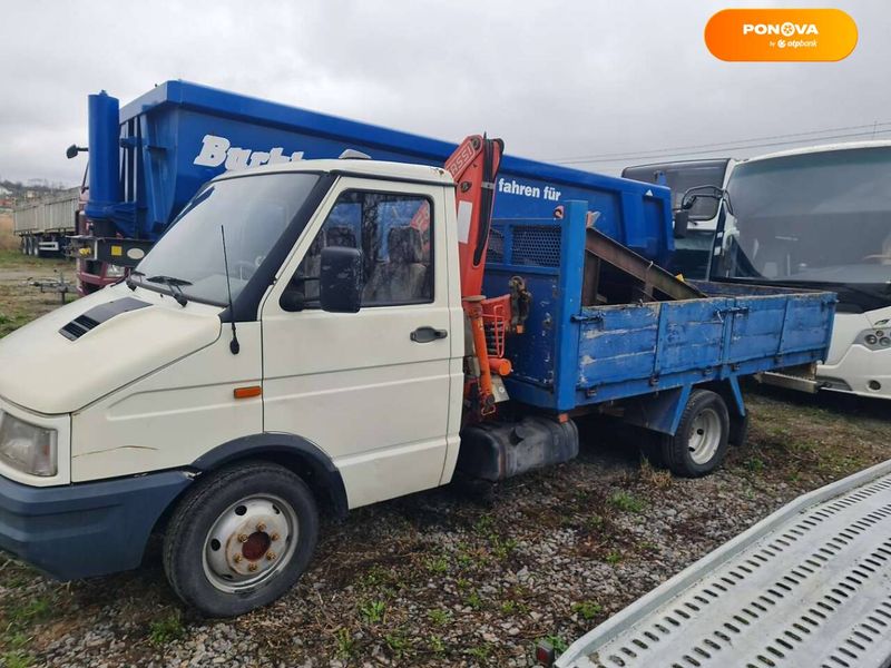 Iveco Daily груз., 1999, Дизель, 2.8 л., 370 тыс. км, Кран-маніпулятор, Белый, Винница 38472 фото