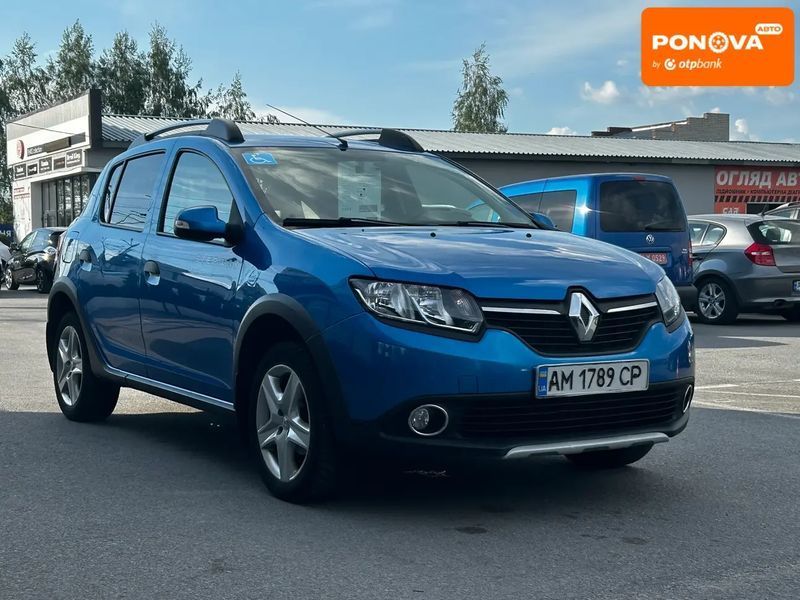 Renault Sandero, 2014 г., Дизель, 141 тыс. км, Хетчбек, Синий, Житомир AT-10417954 фото