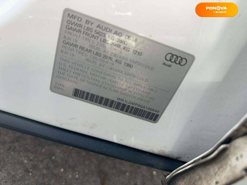 Audi Q5, 2016, Бензин, 2 л., 81 тис. км, Позашляховик / Кросовер, Білий, Львів Cars-EU-US-KR-25212 фото
