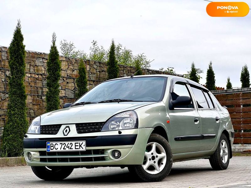 Renault Clio Symbol, 2003, Газ / Бензин, 1.4 л., 155 тыс. км, Седан, Серый, Стрый 109651 фото