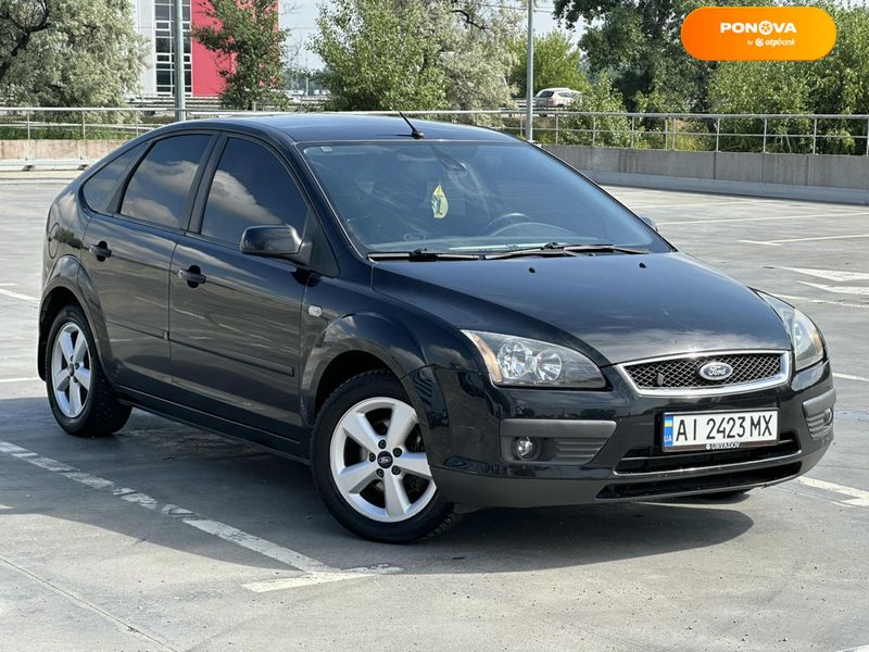 Ford Focus, 2007, Бензин, 1.8 л., 330 тис. км, Хетчбек, Чорний, Київ 110366 фото