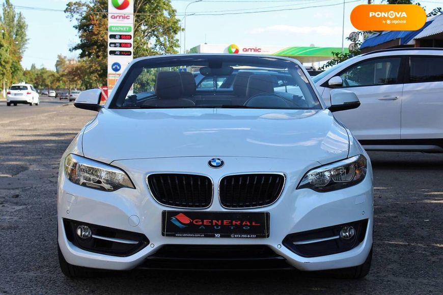 BMW 2 Series, 2015, Бензин, 2 л., 43 тыс. км, Кабриолет, Белый, Одесса 17016 фото