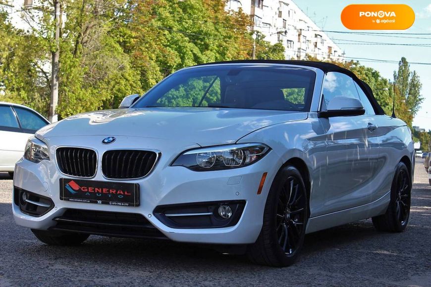 BMW 2 Series, 2015, Бензин, 2 л., 43 тыс. км, Кабриолет, Белый, Одесса 17016 фото