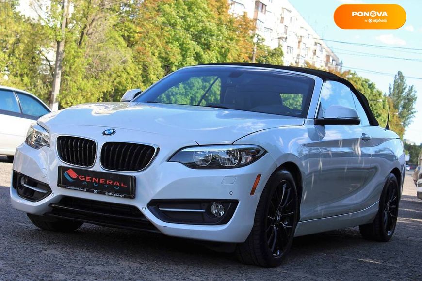 BMW 2 Series, 2015, Бензин, 2 л., 43 тыс. км, Кабриолет, Белый, Одесса 17016 фото