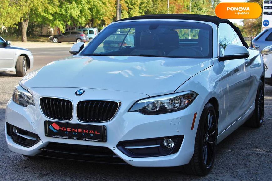 BMW 2 Series, 2015, Бензин, 2 л., 43 тыс. км, Кабриолет, Белый, Одесса 17016 фото