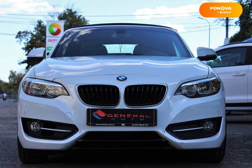 BMW 2 Series, 2015, Бензин, 2 л., 43 тыс. км, Кабриолет, Белый, Одесса 17016 фото