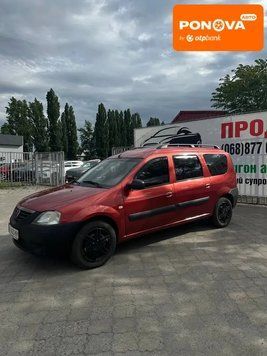 Dacia Logan, 2008 г., Газ пропан-бутан / Бензин, 200 тыс. км, Универсал, Красный, Черкассы AT-10418378 фото