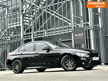 BMW 3 Series, 2017, Бензин, 2 л., 112 тис. км, Седан, Чорний, Київ 278760 фото