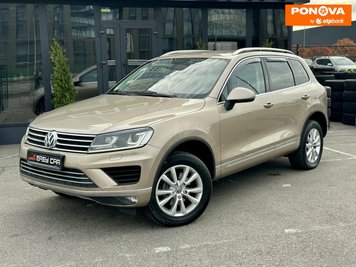 Volkswagen Touareg, 2017, Дизель, 3 л., 199 тис. км, Позашляховик / Кросовер, Бежевий, Київ 280558 фото