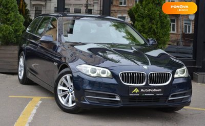BMW 5 Series, 2017, Бензин, 2 л., 357 тис. км, Універсал, Синій, Київ 36534 фото
