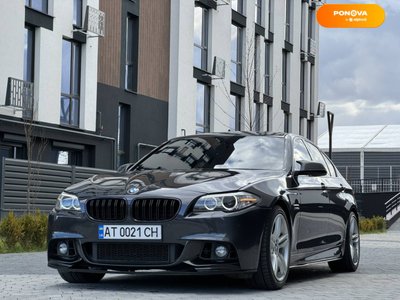 BMW 5 Series, 2014, Бензин, 3 л., 170 тис. км, Седан, Сірий, Івано-Франківськ Cars-Pr-67177 фото