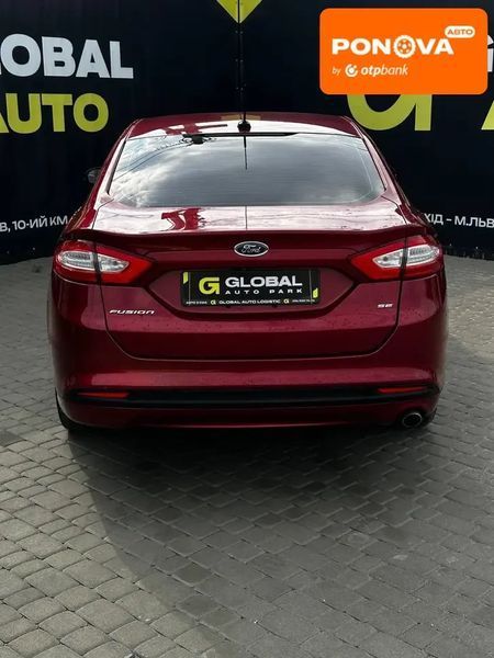 Ford Fusion, 2015 р., Бензин, 150 тис. км, Седан, Червоний, Львів AT-10403043 фото