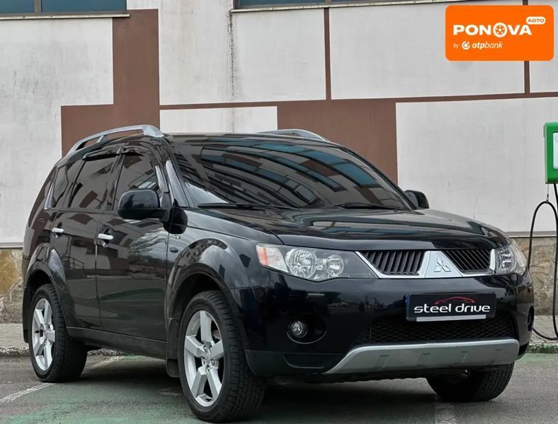 Mitsubishi Outlander, 2008 р., Газ пропан-бутан / Бензин, 158 тис. км, Позашляховик / Кросовер, Чорний, Миколаїв AT-10415590 фото
