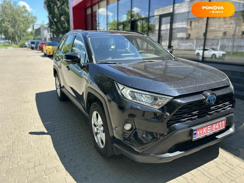 Toyota RAV4, 2021, Гібрид (HEV), 2.49 л., 144 тис. км, Позашляховик / Кросовер, Чорний, Київ 111119 фото