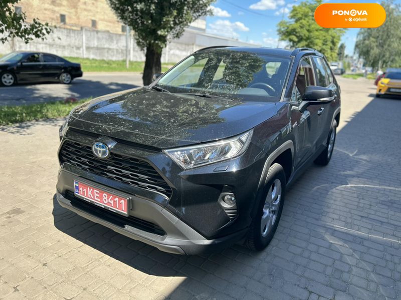 Toyota RAV4, 2021, Гібрид (HEV), 2.49 л., 144 тис. км, Позашляховик / Кросовер, Чорний, Київ 111119 фото