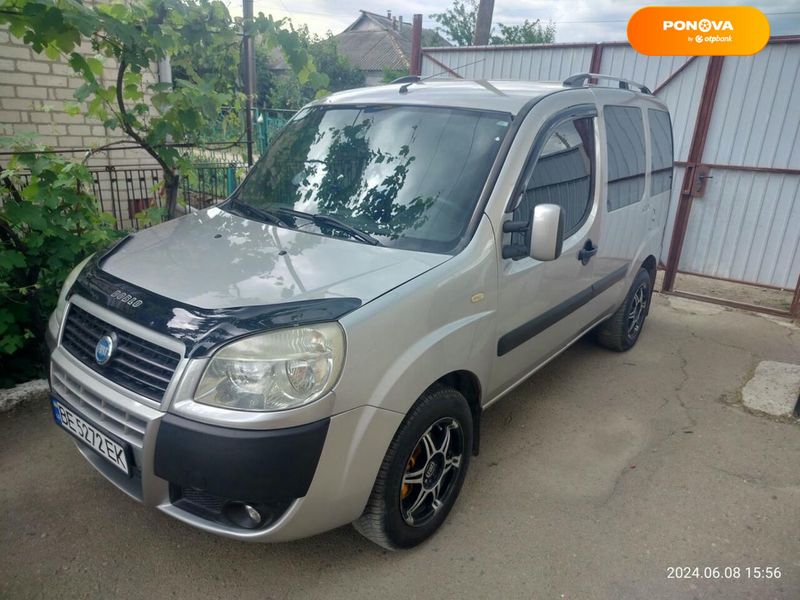 Fiat Doblo, 2007, Газ пропан-бутан / Бензин, 1.6 л., 184 тыс. км, Минивен, Серый, Первомайськ Cars-Pr-59234 фото