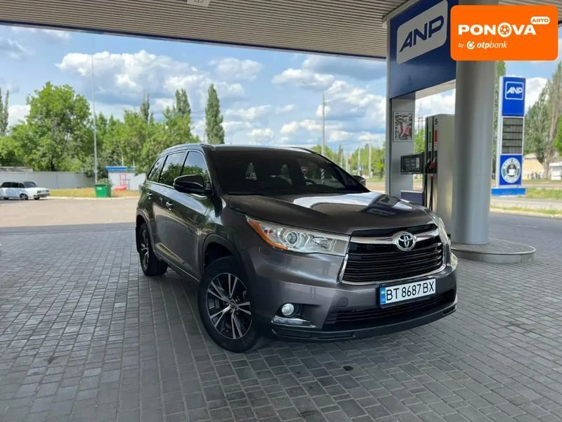 Toyota Highlander, 2016 г., Газ пропан-бутан / Бензин, 136 тыс. км, Внедорожник / Кроссовер, Серый, Николаев AT-10403308 фото