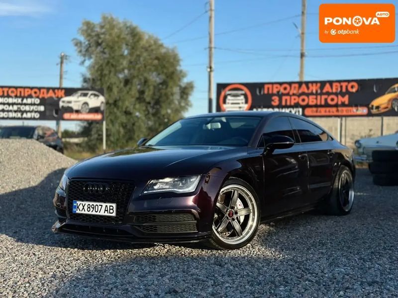 Audi A7 Sportback, 2013 р., Бензин, 149 тис. км, Ліфтбек, Червоний, Пісочин AT-10399763 фото