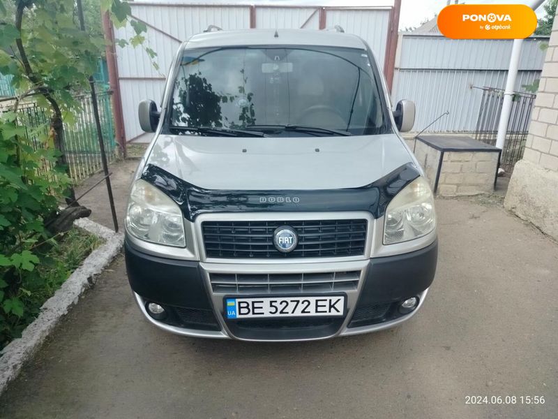 Fiat Doblo, 2007, Газ пропан-бутан / Бензин, 1.6 л., 184 тыс. км, Минивен, Серый, Первомайськ Cars-Pr-59234 фото