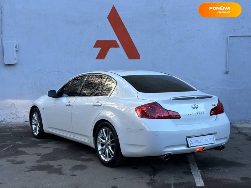 Infiniti G25, 2010, Бензин, 2.5 л., 125 тыс. км, Седан, Белый, Одесса 8736 фото