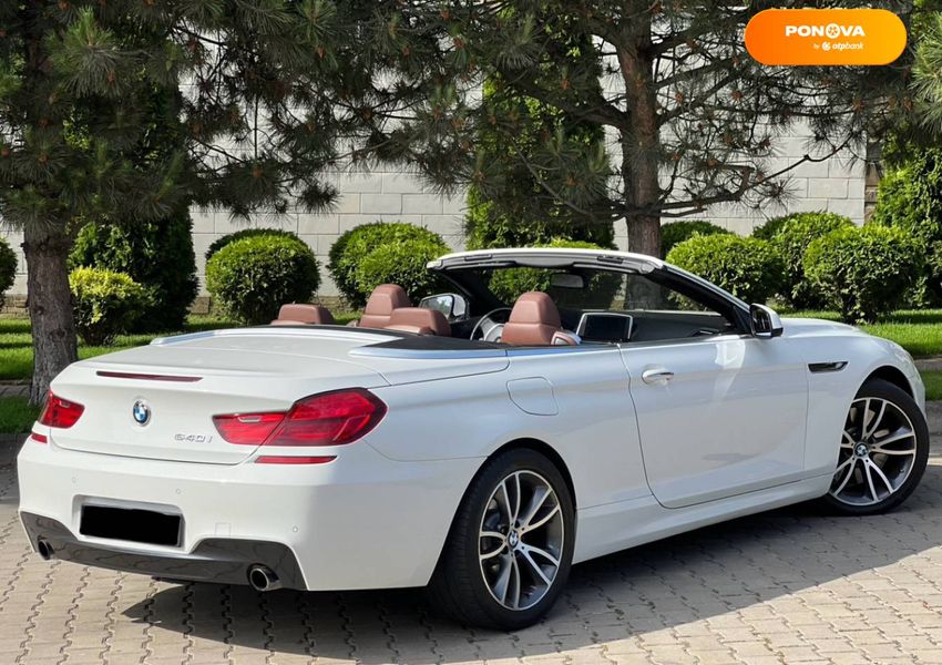 BMW 6 Series, 2012, Бензин, 2.98 л., 78 тыс. км, Кабриолет, Белый, Одесса 99525 фото