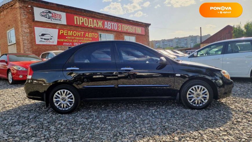 Kia Cerato, 2007, Газ пропан-бутан / Бензин, 1.6 л., 224 тис. км, Седан, Чорний, Сміла 107421 фото