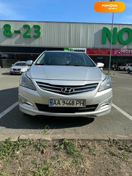 Hyundai Solaris, 2016, Бензин, 1.4 л., 179 тис. км, Седан, Сірий, Київ Cars-Pr-185051 фото