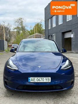 Tesla Model Y, 2020 р., Електро, 50 тис. км, Позашляховик / Кросовер, Синій, Дніпро (Дніпропетровськ) AT-10417182 фото