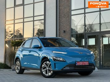 Hyundai Kona Electric, 2021, Електро, 32 тис. км, Позашляховик / Кросовер, Синій, Тернопіль Cars-Pr-272595 фото