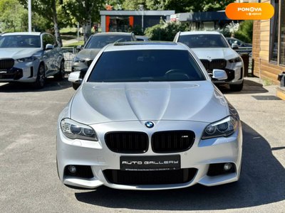 BMW 5 Series, 2013, Бензин, 2.98 л., 145 тис. км, Седан, Сірий, Київ 46538 фото