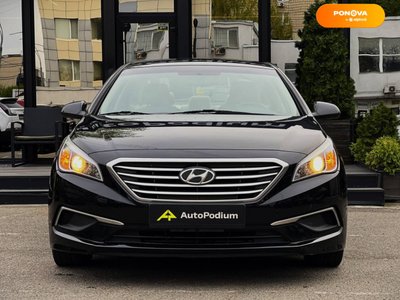 Hyundai Sonata, 2016, Бензин, 2.4 л., 137 тис. км, Седан, Чорний, Київ 36540 фото