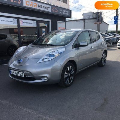 Nissan Leaf, 2017, Електро, 49 тис. км, Хетчбек, Сірий, Житомир 45952 фото