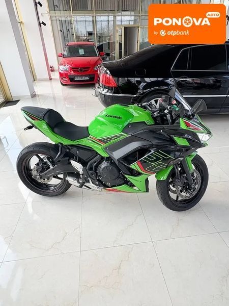 Kawasaki Ninja 650, 2022 г., Бензин, 12 тыс. км, Мотоцикл Спорт-туризм, Зеленый, Николаев AT-10414396 фото