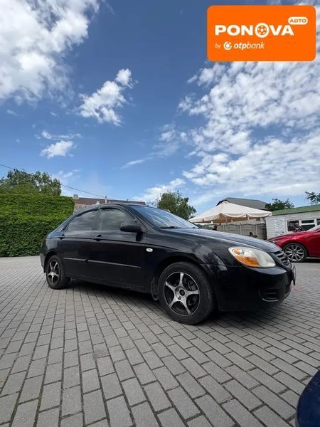 Kia Cerato, 2007 р., Газ метан / Бензин, 375 тис. км, Седан, Чорний, Запоріжжя AT-10417720 фото